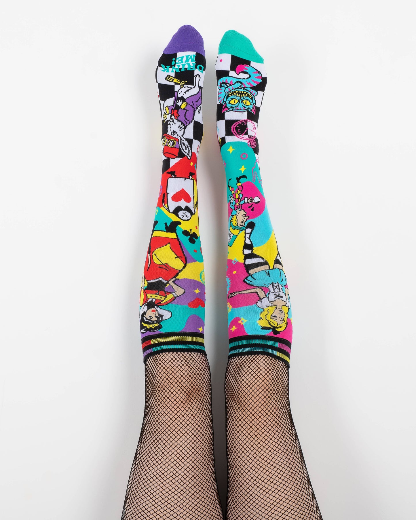 Socks - Foot Clothes - Down the Rabbit Hole Knee Socks