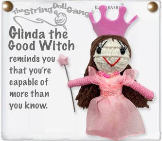 Glinda the Good Witch String Doll Keychain