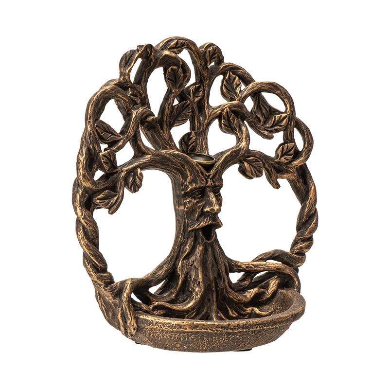 Tree Of Life Greenman Backflow Incense Burner