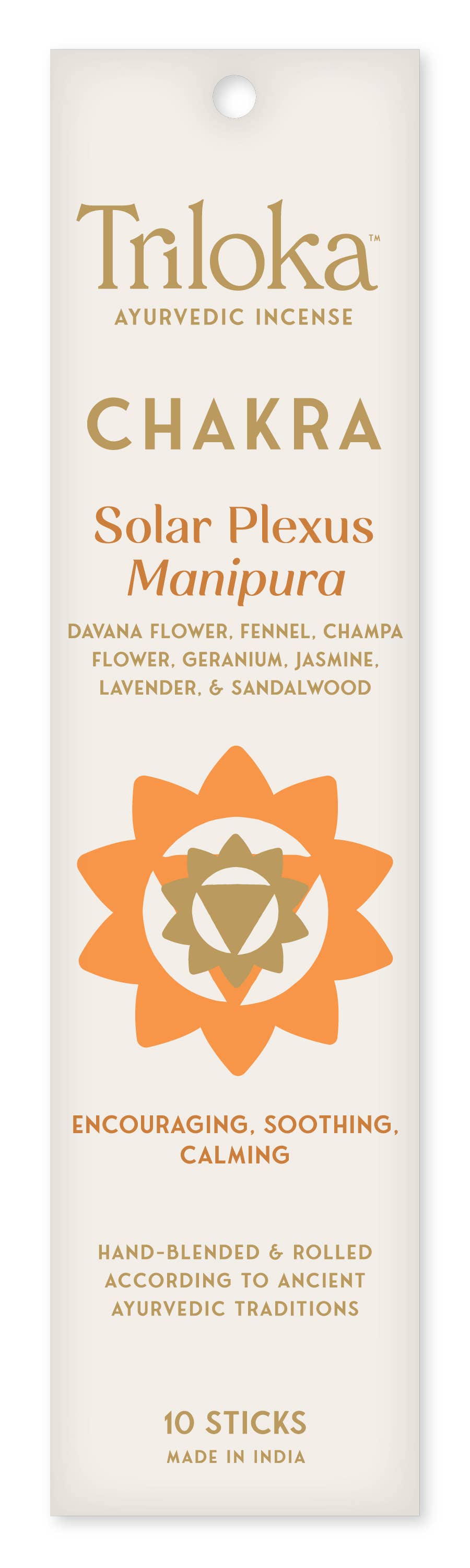 Triloka Solar Plexus Chakra Incense