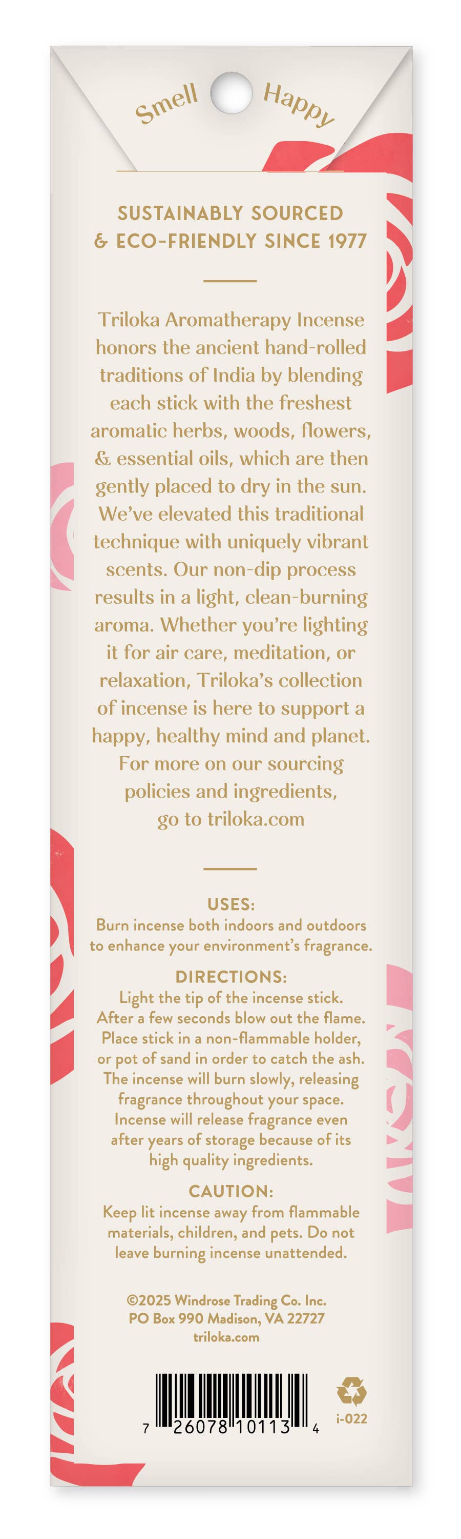 Triloka Rose Original Incense