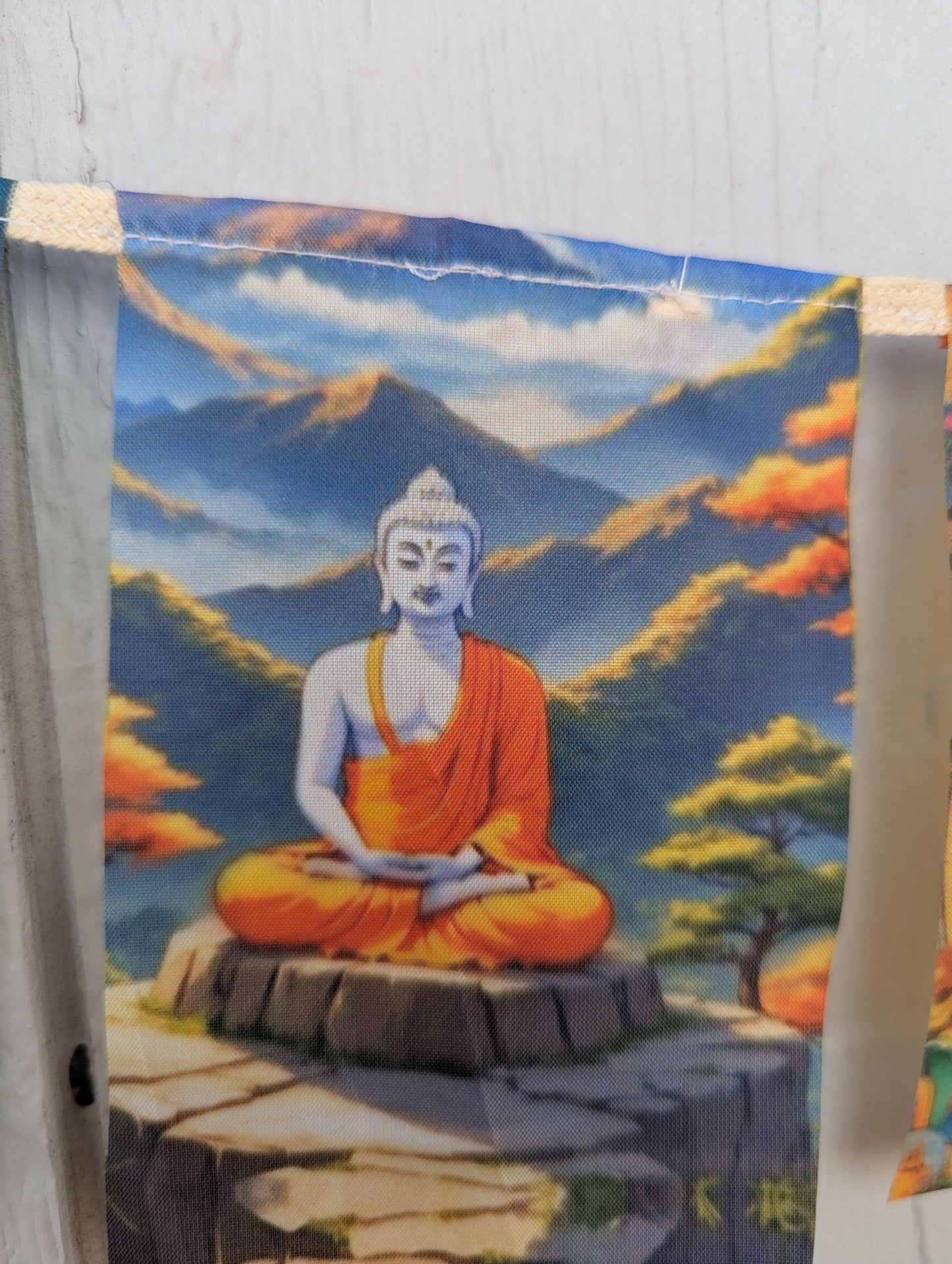 Prayer Flags - Mini Buddha - Cloth