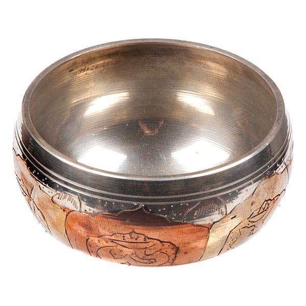 Three Elements Tibetan Etched Singing Bowl