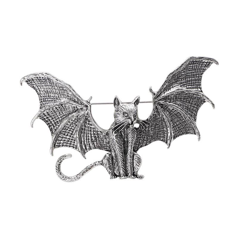 Winged Cat Bat Silver