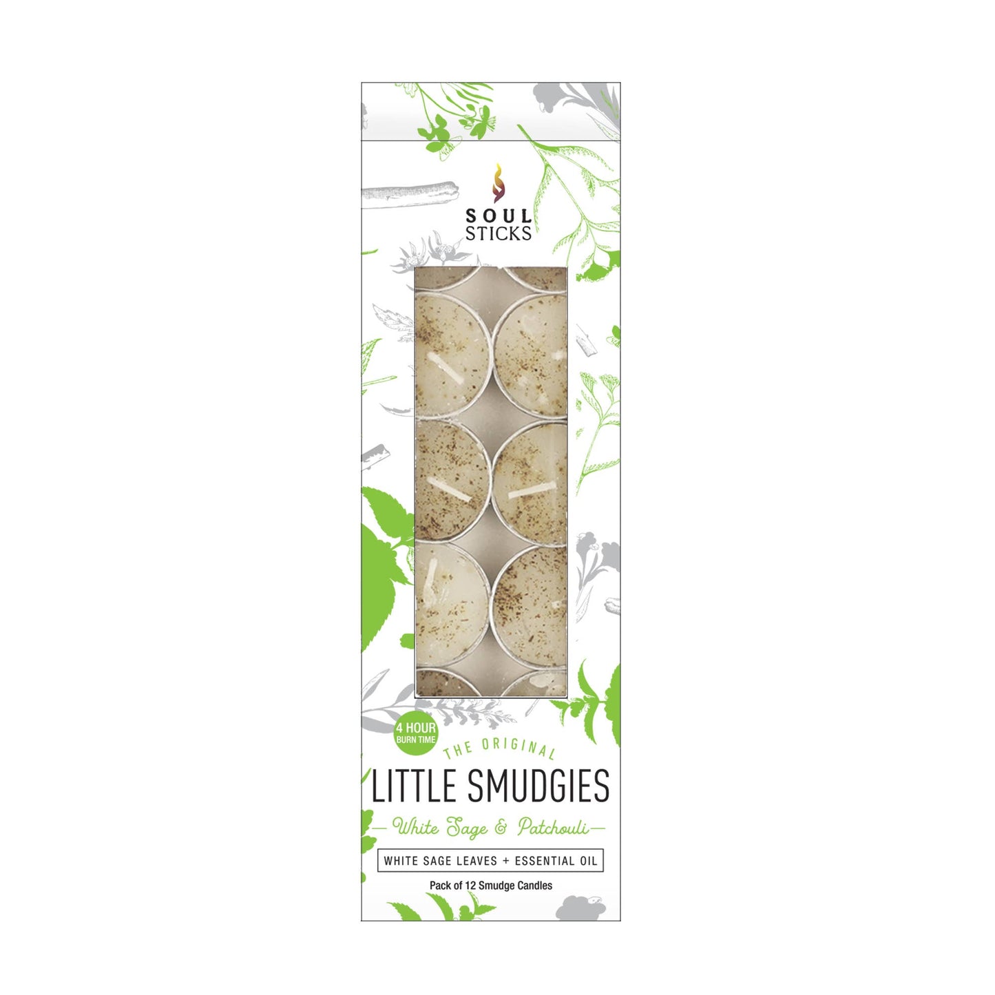 Little Smudgies - Patchouli Tealight Smudge Candles (12)