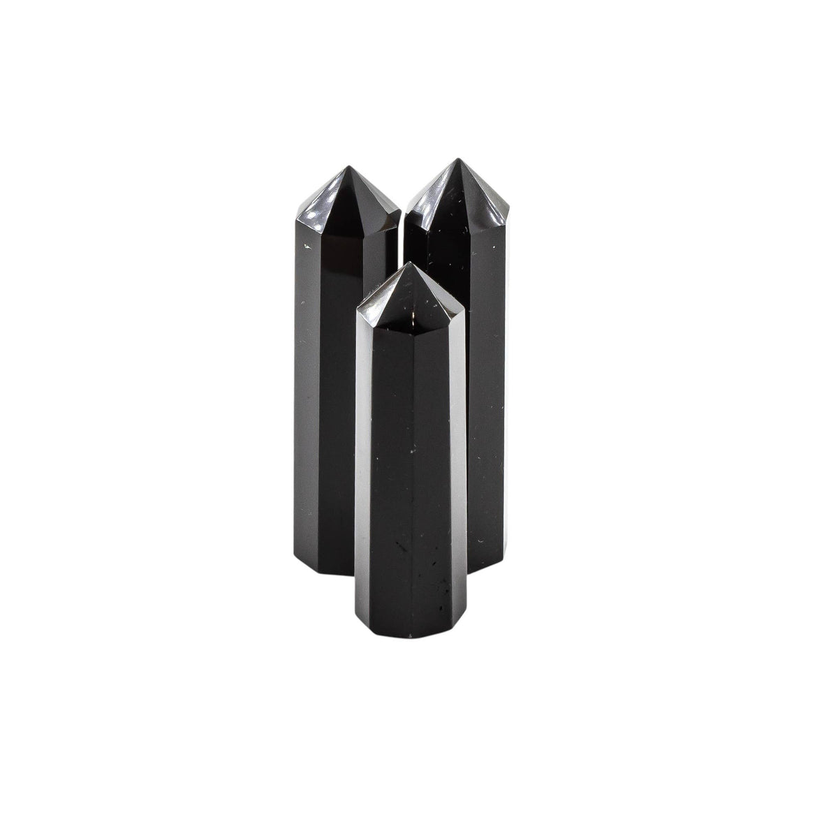 Black Obsidian Tower Obelisks 8 Sided