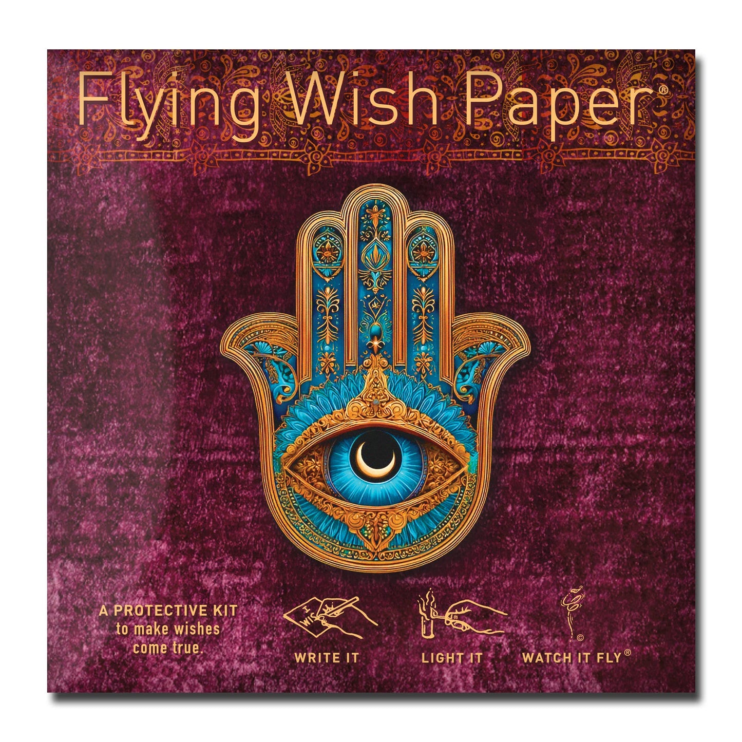 Hamsa — Flying Wish Paper® Standard Mini WISHING KIT™