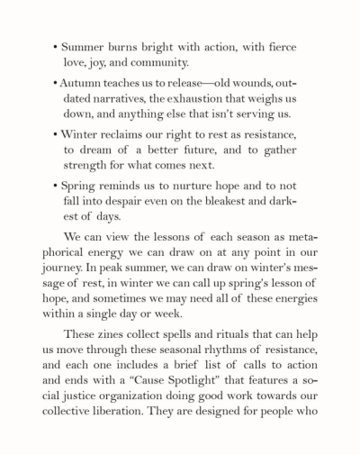 Seasons of Resistance: Summer Spells for Joy (Zine)