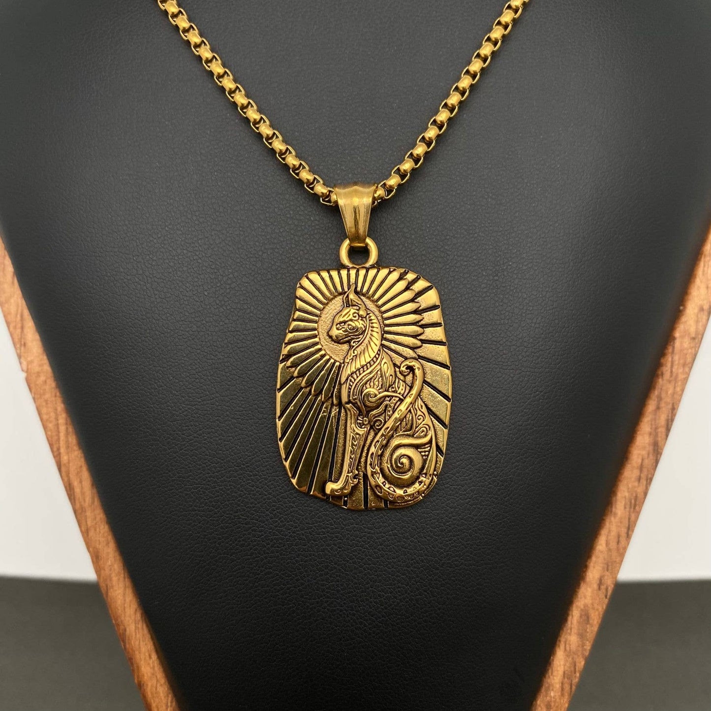 Bastet Goddess Stainless Steel Necklace