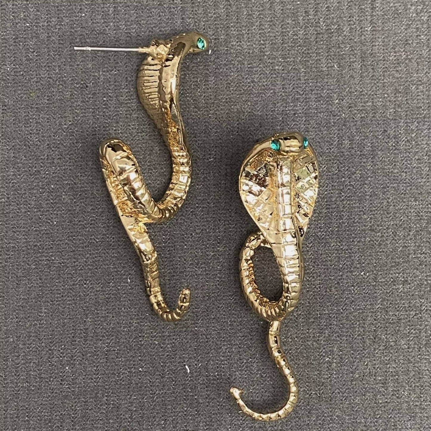 Cobra Snake Stud Earrings