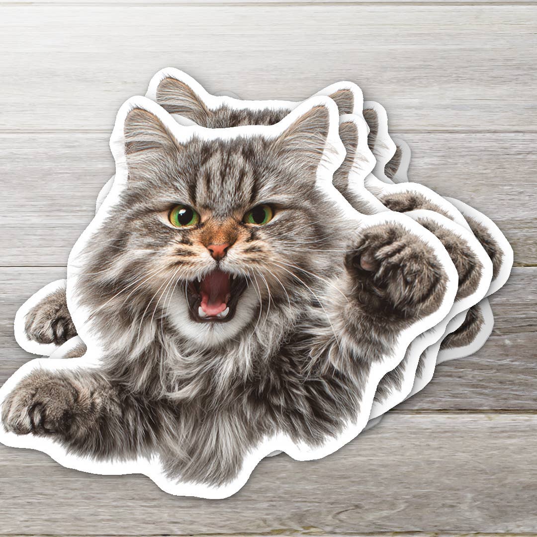 Stickers - OZ - Angry Cat Vinyl
