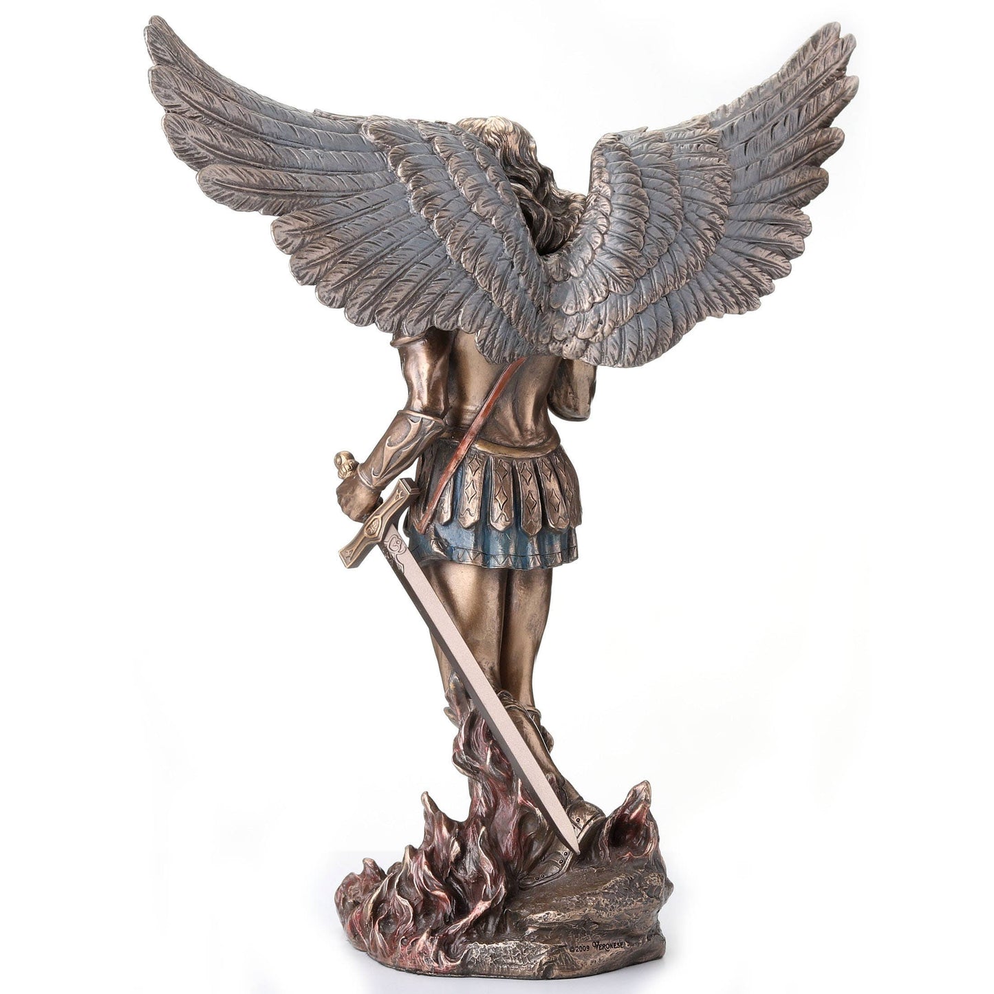 Archangel Saint Michael Holding Scepter and Sword