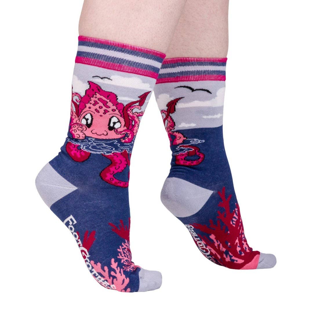 Foot Clothes - Cute Kraken Crew Socks