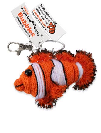 String Doll - Bubbles the Clownfish Keychain