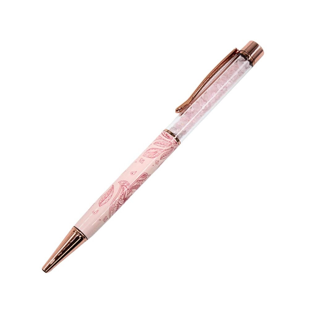 Crystal Pens - Pink Hamsa - Rose Gold