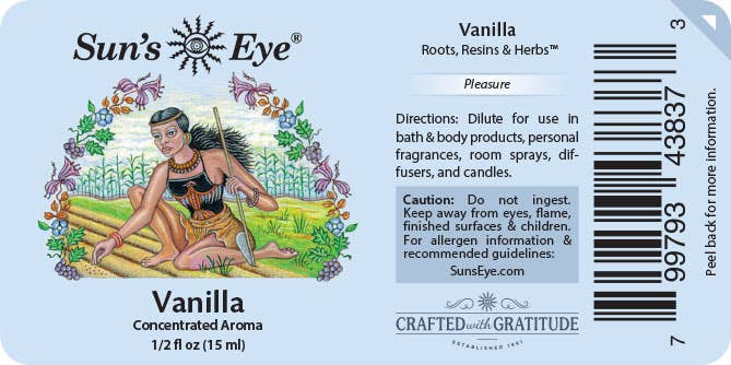 Vanilla Oil: .5 fl oz - Sun's Eye