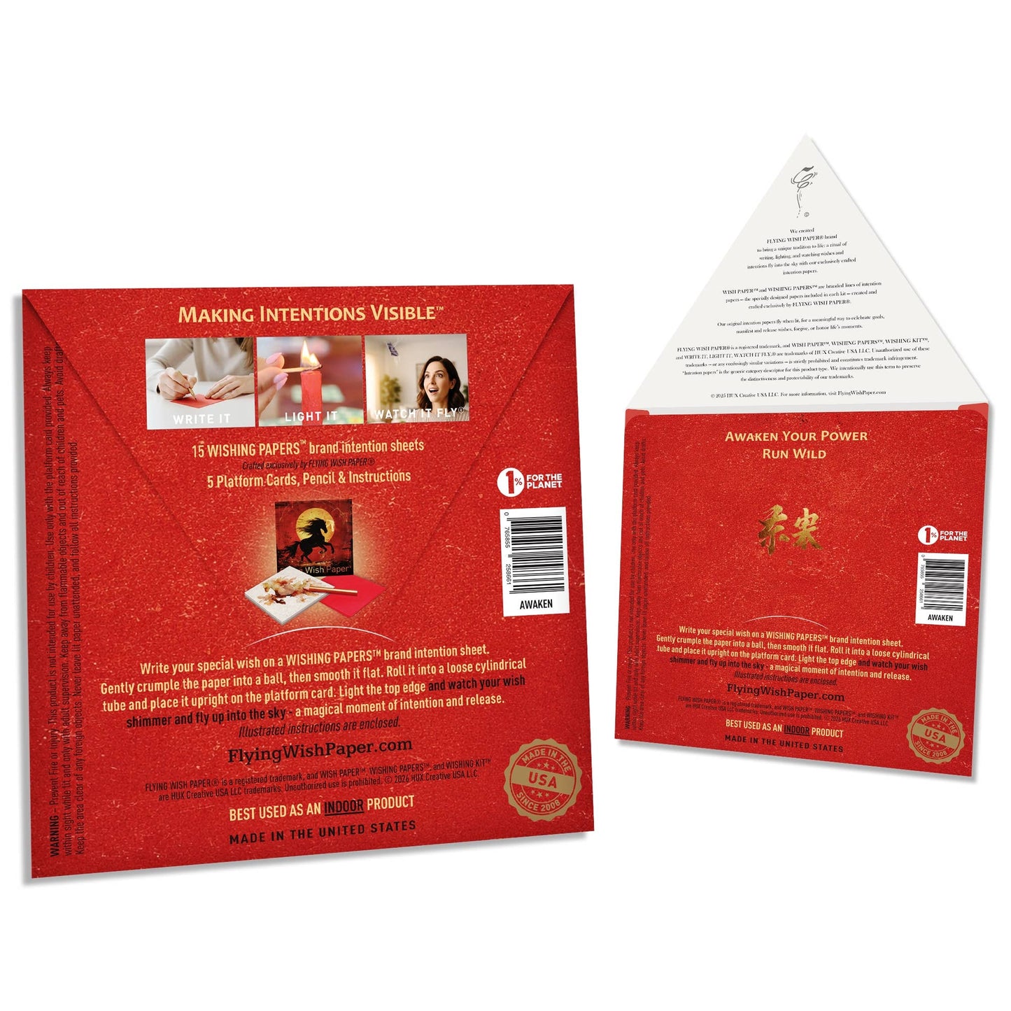 Awaken - Flying Wish Paper® Gift Kit, Freedom & Growth