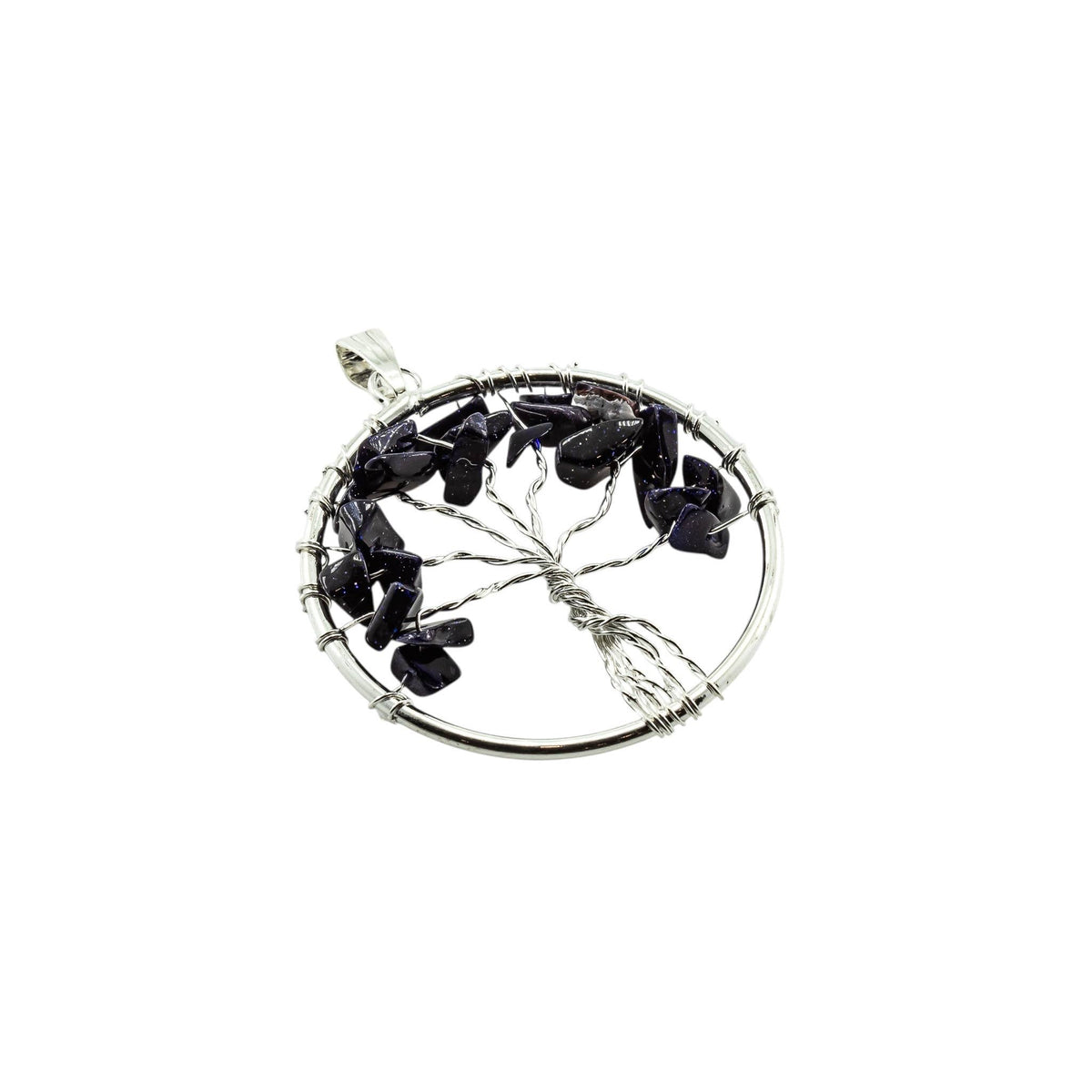 Tree of Life Gemstone Pendant Necklaces: Amethyst
