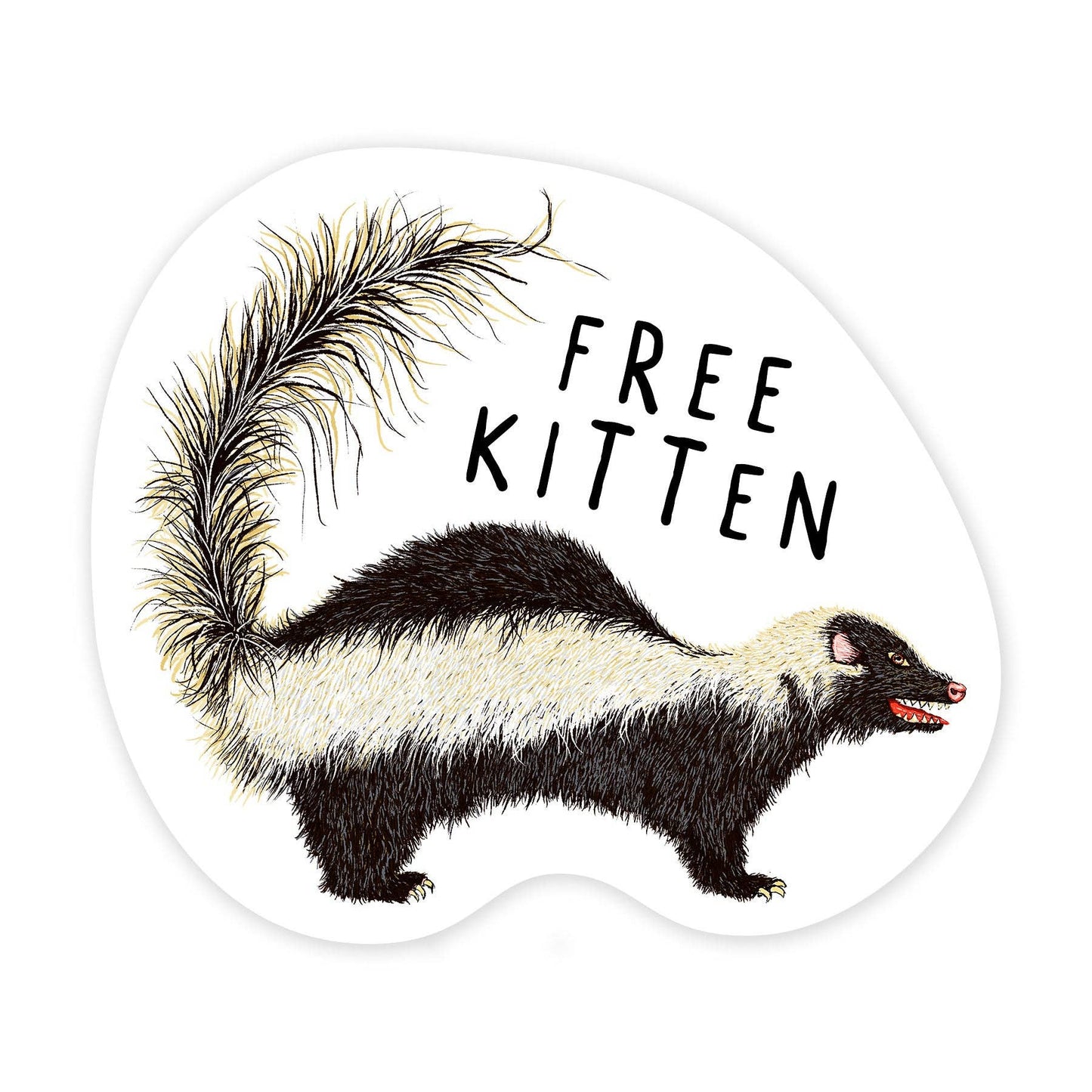 Free Kitten - Mini Sticker