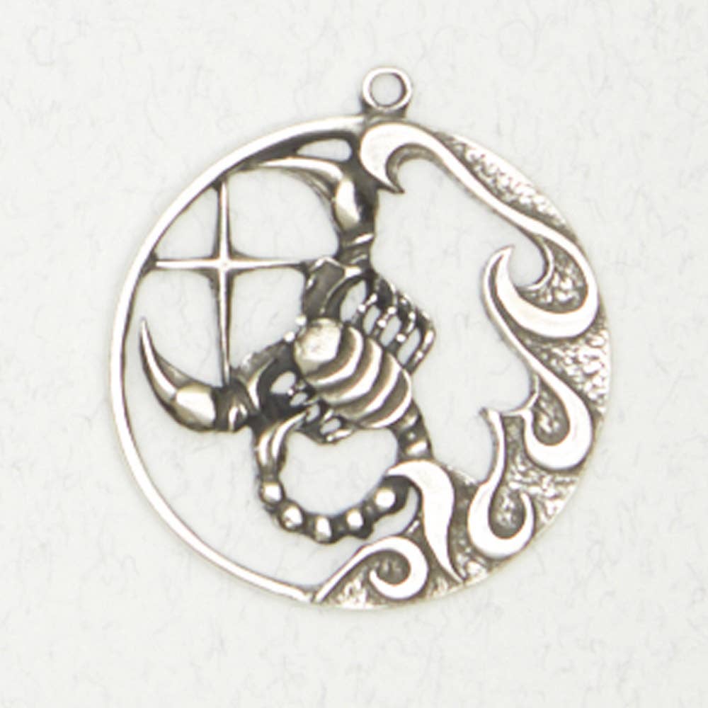 Nirvana - Zodiac Pendant - Scorpio: Pewter