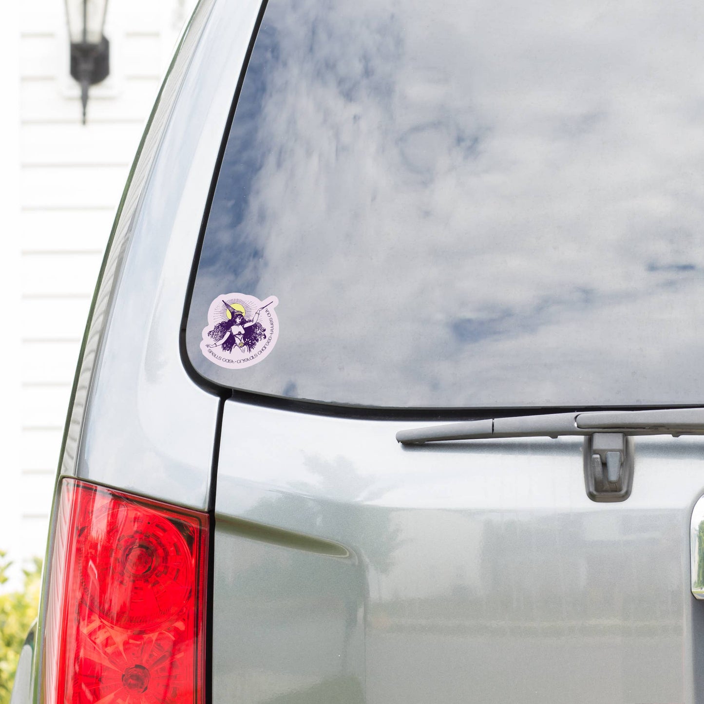 Funny Clever Crystal Plant Witch High Quality Vinyl Sticker