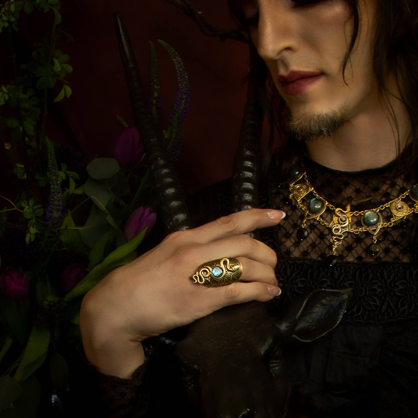 Trollbinde - Rising Serpent Cuff Fingerpiece: 8.5