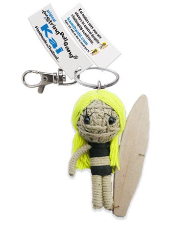 String Doll - Kai Girl the Surfer Keychain