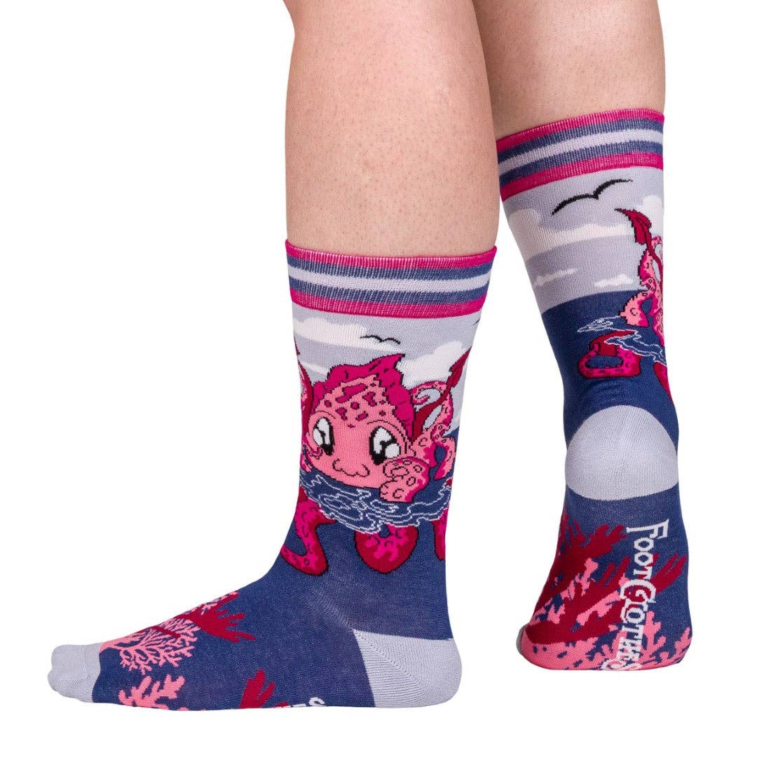 Foot Clothes - Cute Kraken Crew Socks