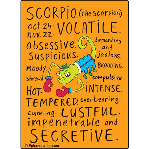 Magnet - Ephemera - Scorpio Naughty