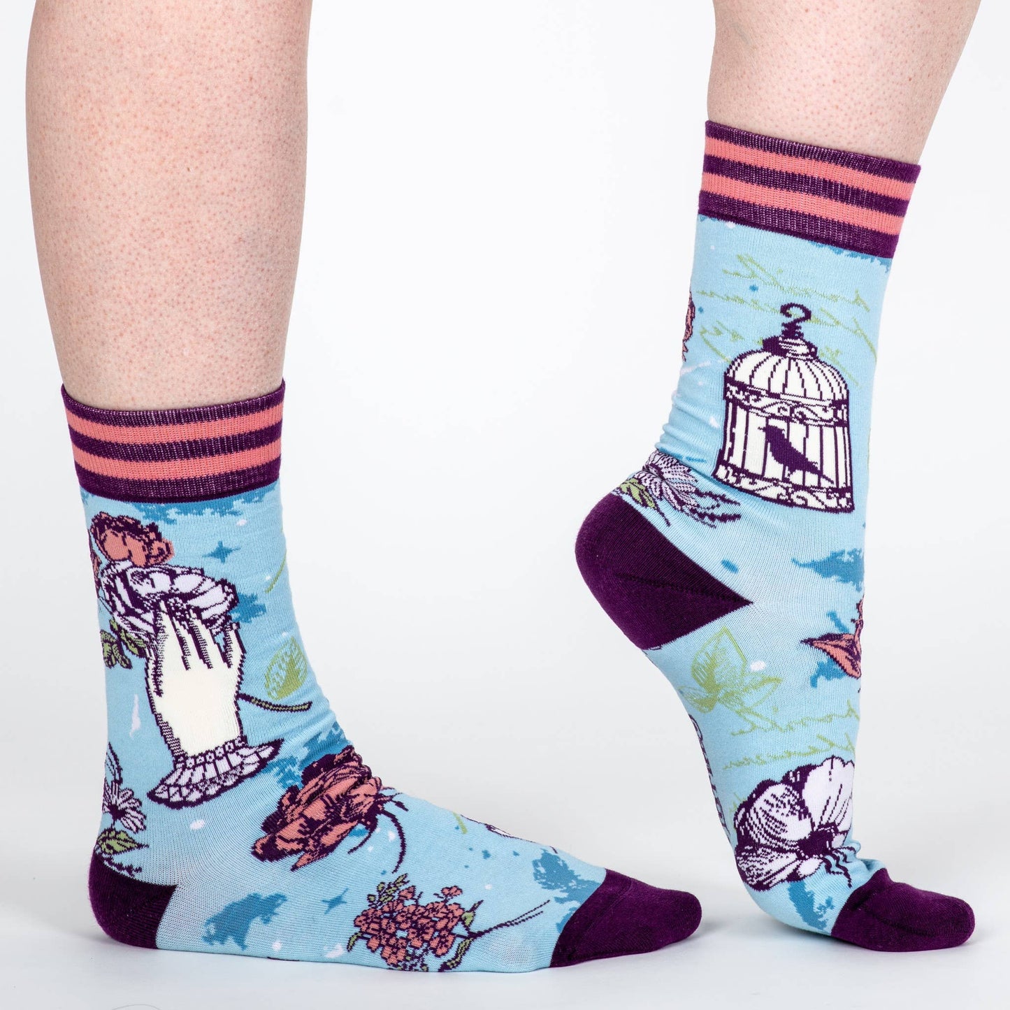 Socks - Floral Nightingale Crew