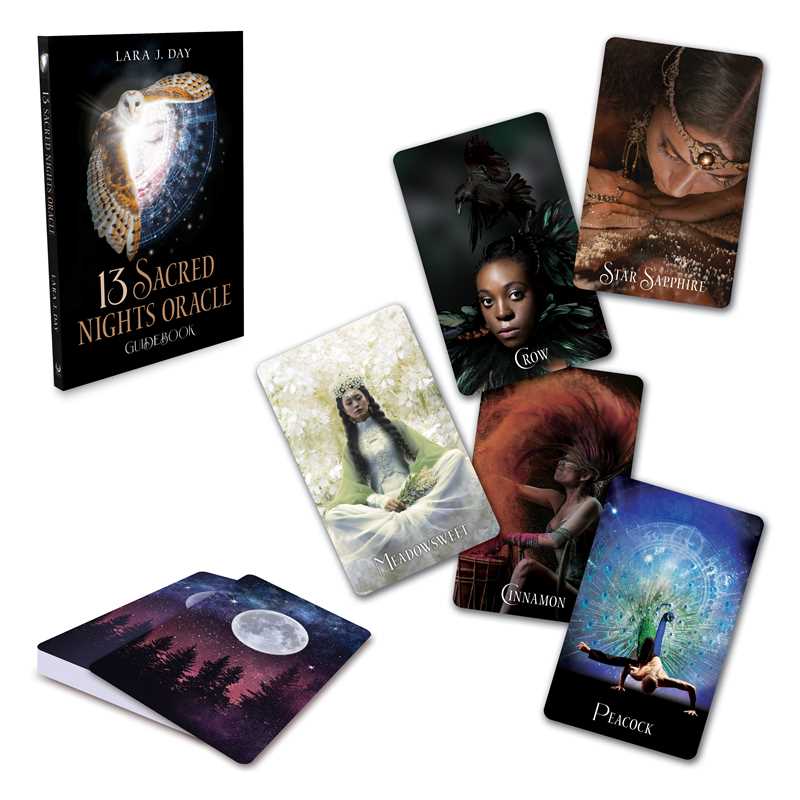13 Sacred Nights Oracle by Lara J. Day: Flashcards; 272 pages / English