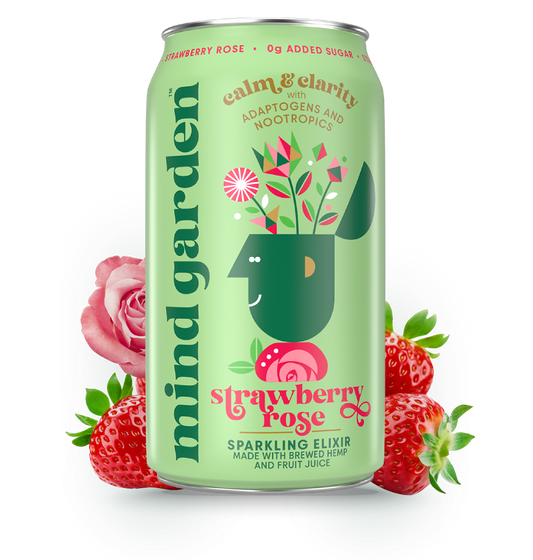 Mind Garden Adaptogen Strawberry Rose Drink