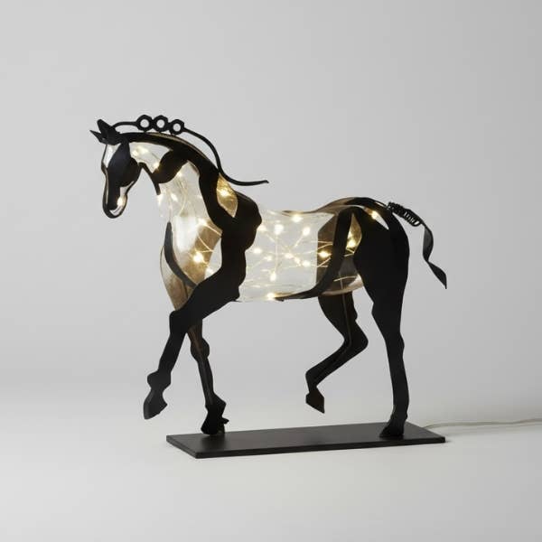 Adonis Horse Sculpture w/ Lights