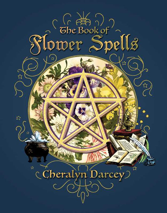 Book of Flower Spells by Cheralyn Darcey (Red Cover)
