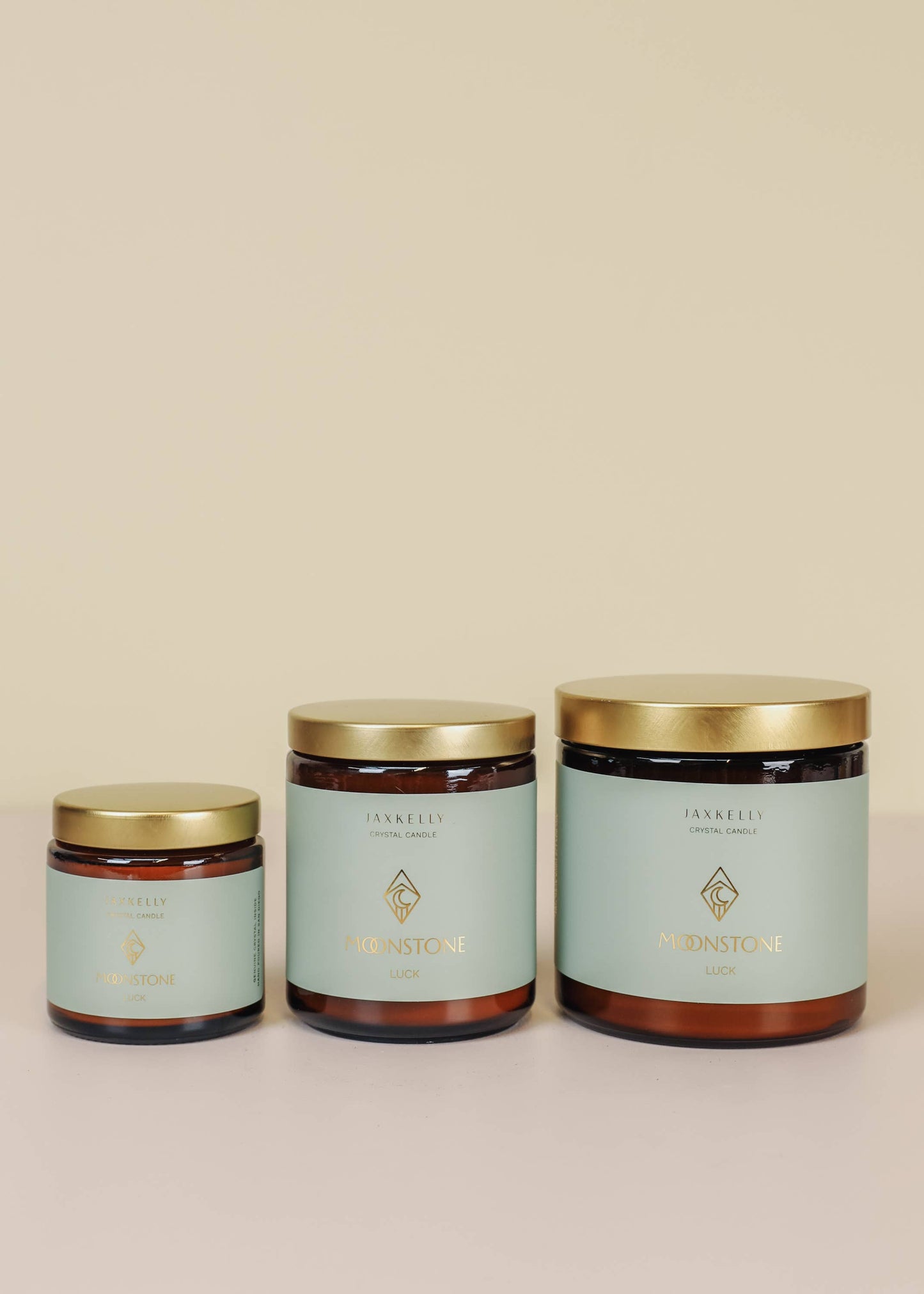 Crystal Candles - Moonstone - Good Luck - 4oz