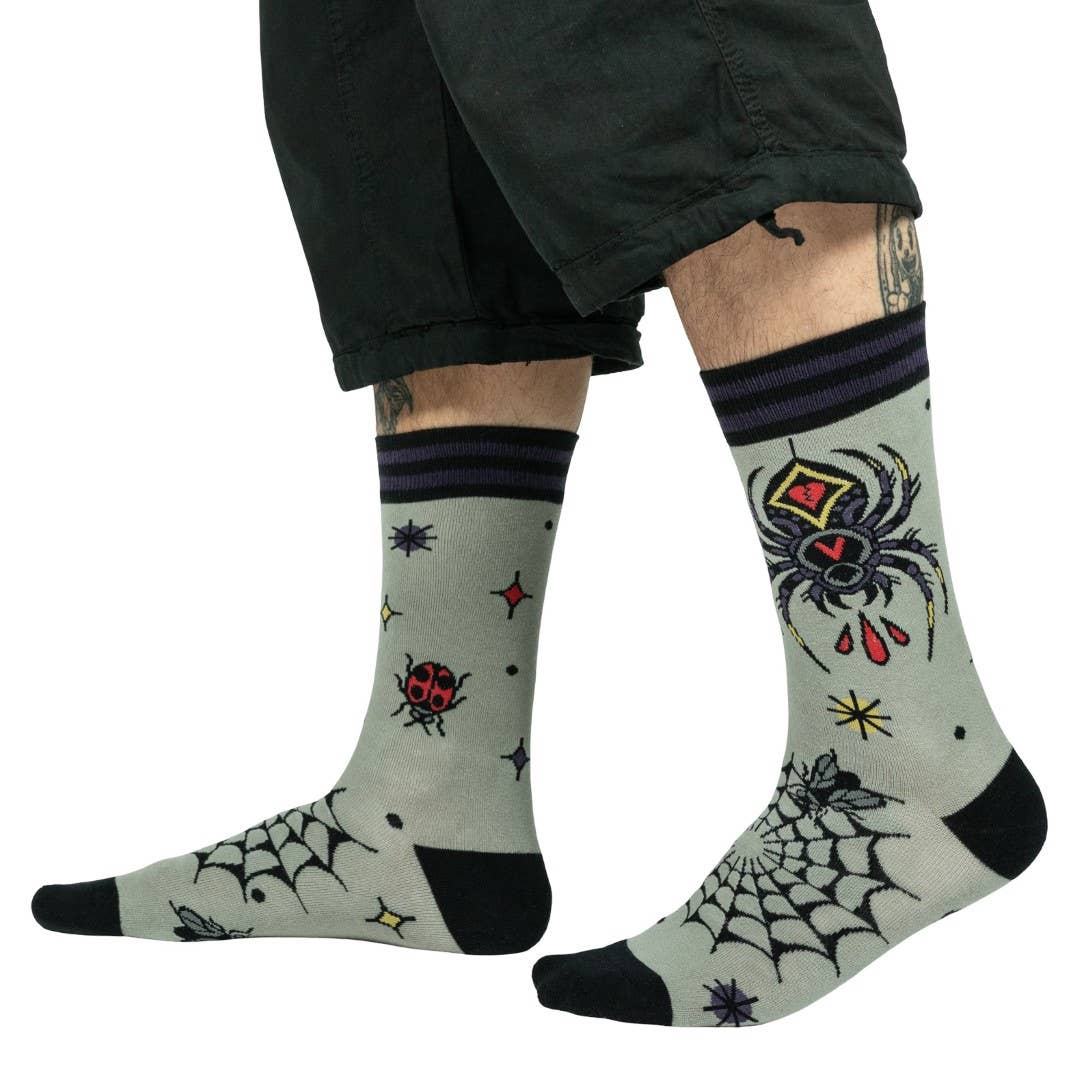 Foot Clothes - Widow's Web Crew Socks