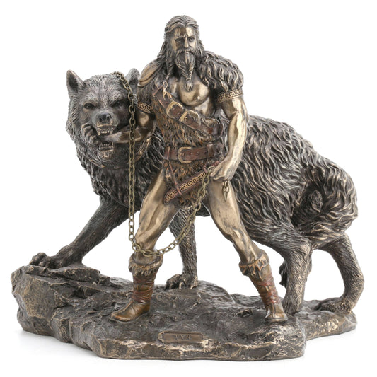 Tyr and the Binding of Fenrir - 8 7/8 inches