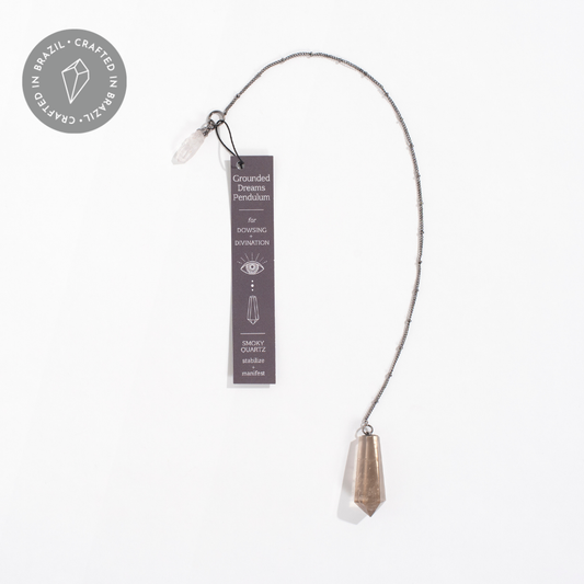 Grounded Dreams Geo Crystal Pendulum