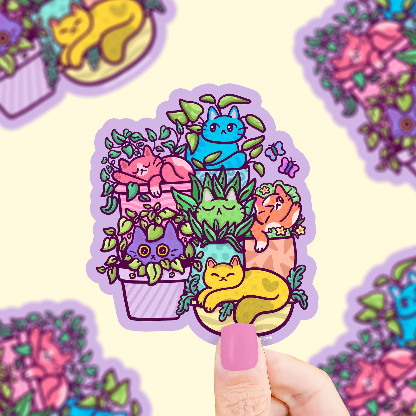 Stickers - TS - Cat Planters