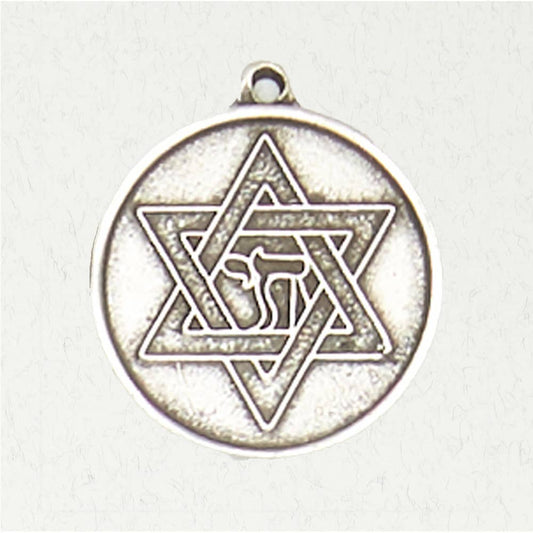 Nirvana Mitzvah The Chai & The Star Of David: Pewter