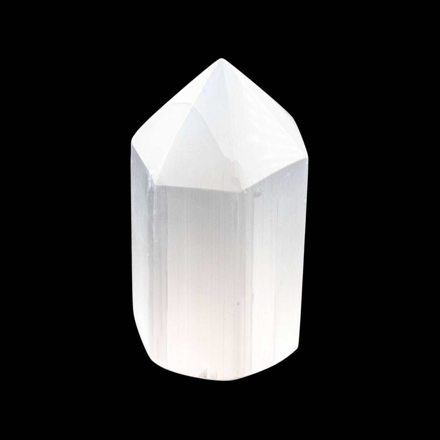 Selenite Obelisk 6 Sided 6cm