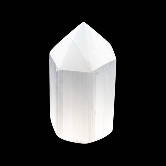 Selenite Obelisk 6 Sided 6cm