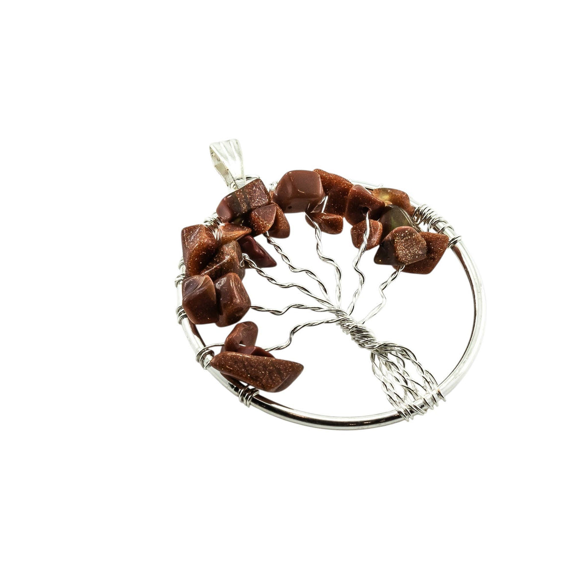 Tree of Life Gemstone Pendant Necklaces: Amethyst