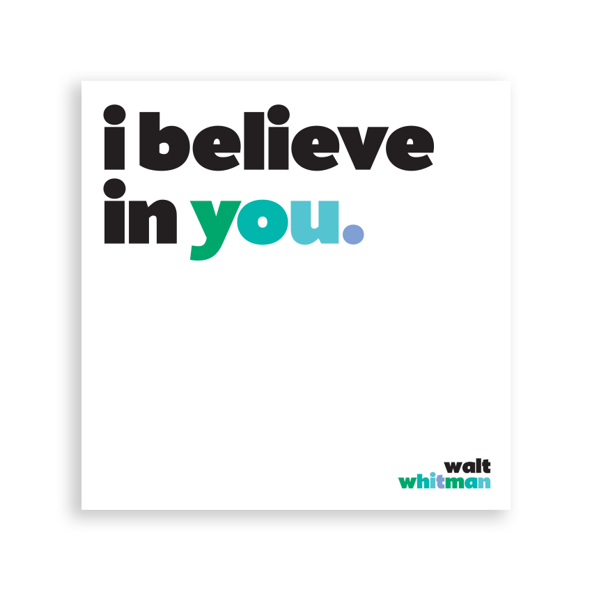 Magnet "I Believe In You", 3.5 in. Square