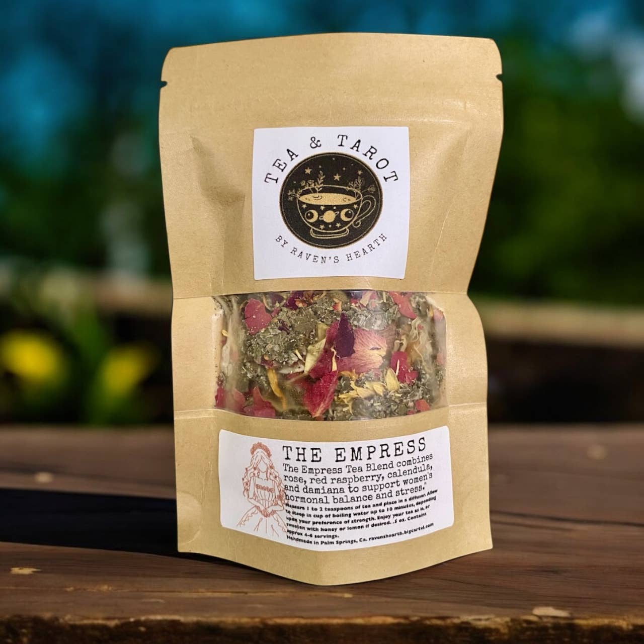 Tea & Tarot - The Empress Tea Blend | Supports women/stress relief .5 oz
