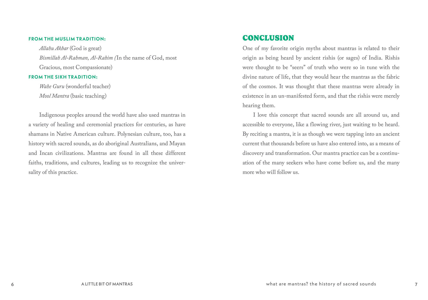 A Little Bit of Mantras by Lily Cushman