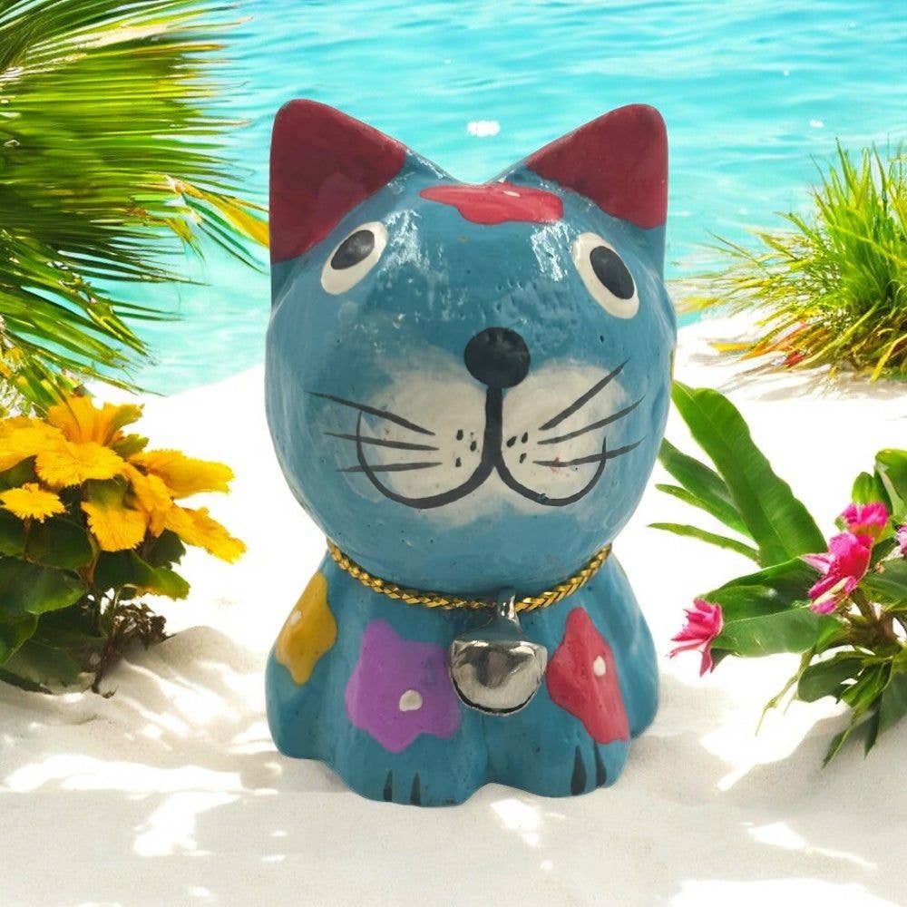 Wood Cat Figurines