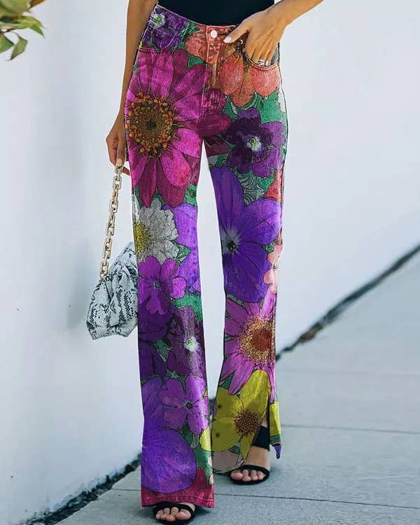 Skulls & Roses - Long Pants: XL