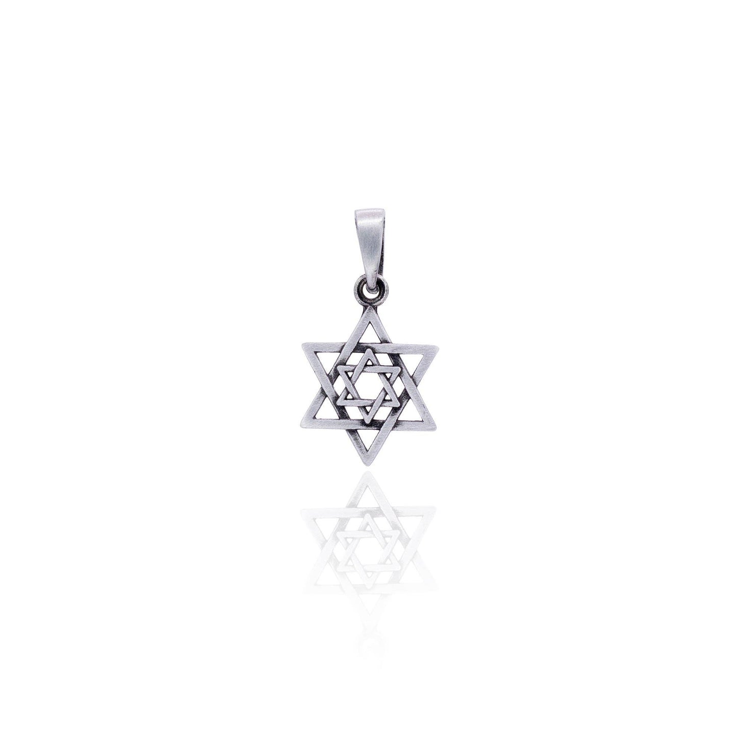 Judaic Pendant - Star of David: Pewter