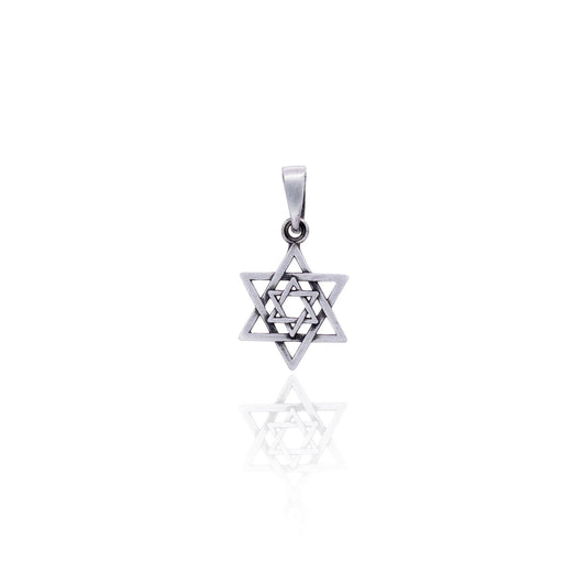 Judaic Pendant - Star of David: Pewter